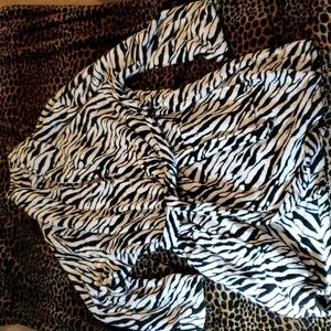 Zebra Plush Robe